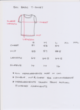 Load image into Gallery viewer, Berserk Organic cotton Blue lines T shirt