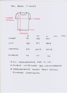 Berserk Organic cotton Blue lines T shirt
