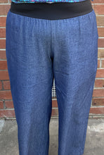 Load image into Gallery viewer, Berserk Light drapey Denim band pants