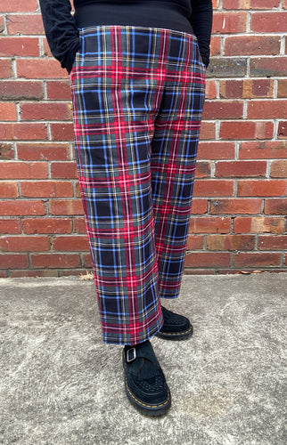 Berserk Tartan viscose band pants