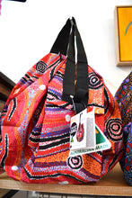 Load image into Gallery viewer, Aboriginal art Fold up Shopping bag