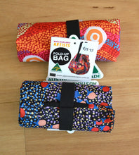Load image into Gallery viewer, Aboriginal art Fold up Shopping bag