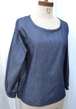 Load image into Gallery viewer, Berserk Denim Gather top