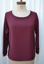 Load image into Gallery viewer, Berserk Burgundy Wool crepe Gather top