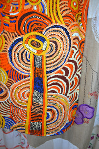 Aboriginal Art Tea Towel - Nora Nyutjangka Davidson