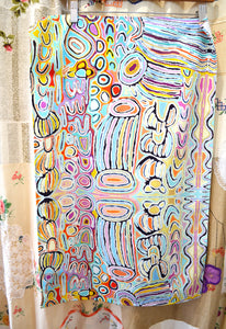 Aboriginal Art Tea Towel- Mina Mina Dreaming