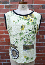 Load image into Gallery viewer, Berserk Mid century Marigold barkcloth top