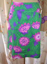 Load image into Gallery viewer, Berserk Purple Posy Cotton drill skirt