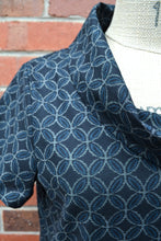 Load image into Gallery viewer, Berserk Roll neck top in Black Japanese Lattice