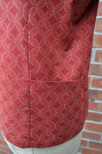 Load image into Gallery viewer, Berserk Roll neck top in Rust Japanese Lattice