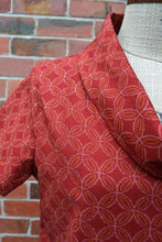 Load image into Gallery viewer, Berserk Roll neck top in Rust Japanese Lattice