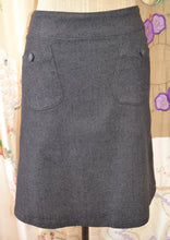 Load image into Gallery viewer, Berserk Black Denim Aline Pocket Skirt