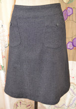 Load image into Gallery viewer, Berserk Black Denim Aline Pocket Skirt