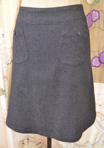 Berserk Black Denim Aline Pocket Skirt