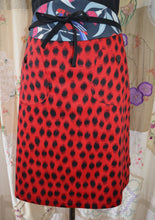 Load image into Gallery viewer, Berserk Ladybird Red cotton stretch pocket skirt