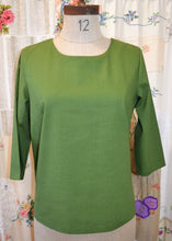 Load image into Gallery viewer, Berserk Olive Linen blend  Keyhole Top