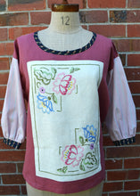 Load image into Gallery viewer, Berserk Vintage mix Rose embroidered top