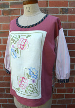 Load image into Gallery viewer, Berserk Vintage mix Rose embroidered top