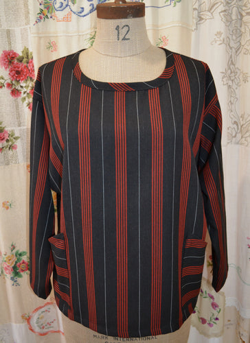 Berserk Kite top Ochre stripe