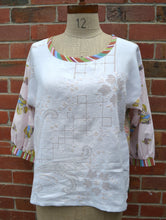 Load image into Gallery viewer, Berserk  Lacey embroidered vintage mix top M