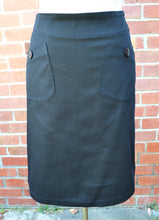 Load image into Gallery viewer, Berserk Black Drill stretch cotton pocket Skirt