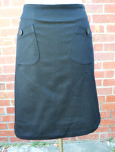 Load image into Gallery viewer, Berserk Black Drill stretch cotton pocket Skirt