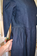 Load image into Gallery viewer, Berserk Gathered dress Denim 3/4 sleeve dress