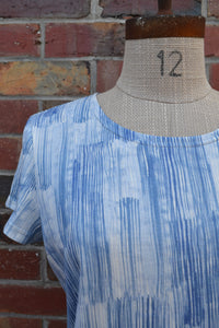 Berserk Organic cotton Blue lines T shirt