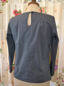 Berserk Black pin stripe full length sleeves Keyhole Top