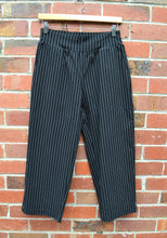 Load image into Gallery viewer, Berserk Black pinstripe viscose band pants