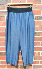 Load image into Gallery viewer, Berserk Light drapey Denim band pants