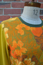 Load image into Gallery viewer, Berserk Sunshine floral Barkcloth panel top