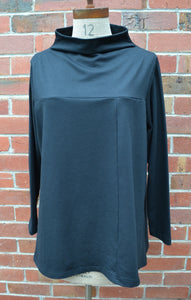 Berserk Points tunic in Charcoal cotton French terry