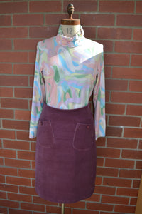 Berserk  Dusty  Pink corduroy pocket skirt with lining