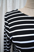 Load image into Gallery viewer, Berserk  Black &amp; White stripe Long sleeve T Shirt