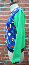 Load image into Gallery viewer, Berserk Vintage Geometric Green Fleecy top