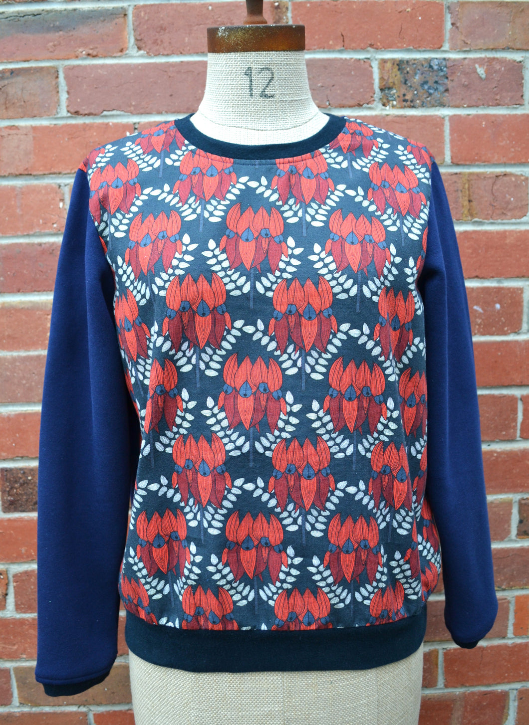 Berserk Desert Pea Cotton and Fleecy top