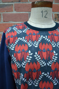 Berserk Desert Pea Cotton and Fleecy top