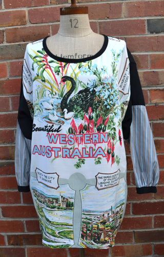 Berserk Western Australia upcycled Tunic XXL