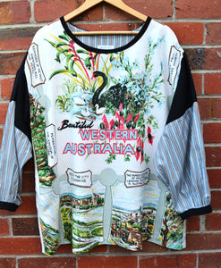 Berserk Western Australia upcycled Tunic XXL