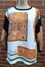 Load image into Gallery viewer, Berserk Aboriginal Bark painting upcycled Tunic S