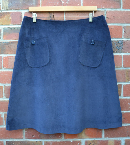 Berserk Ink stretch cord pocket skirt with lining