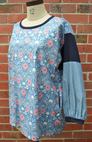 Berserk Blue Craft tunic top