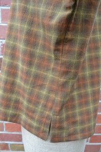 Berserk Ochre check poet top