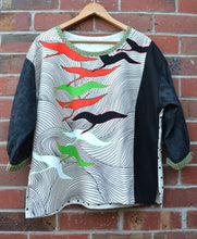 Load image into Gallery viewer, Berserk Vintage cranes mix Cotton top