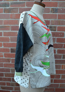 Berserk Vintage cranes mix Cotton top