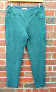 Berserk Green Overdye denim Capri pants