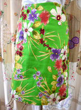 Load image into Gallery viewer, Berserk Green Watercolour cotton A line pocket skirt