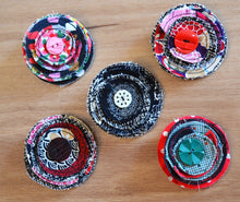 Load image into Gallery viewer, Berserk no waste Fabric Rosette brooches