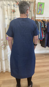 Berserk Amethyst Linen blend Lantern dress